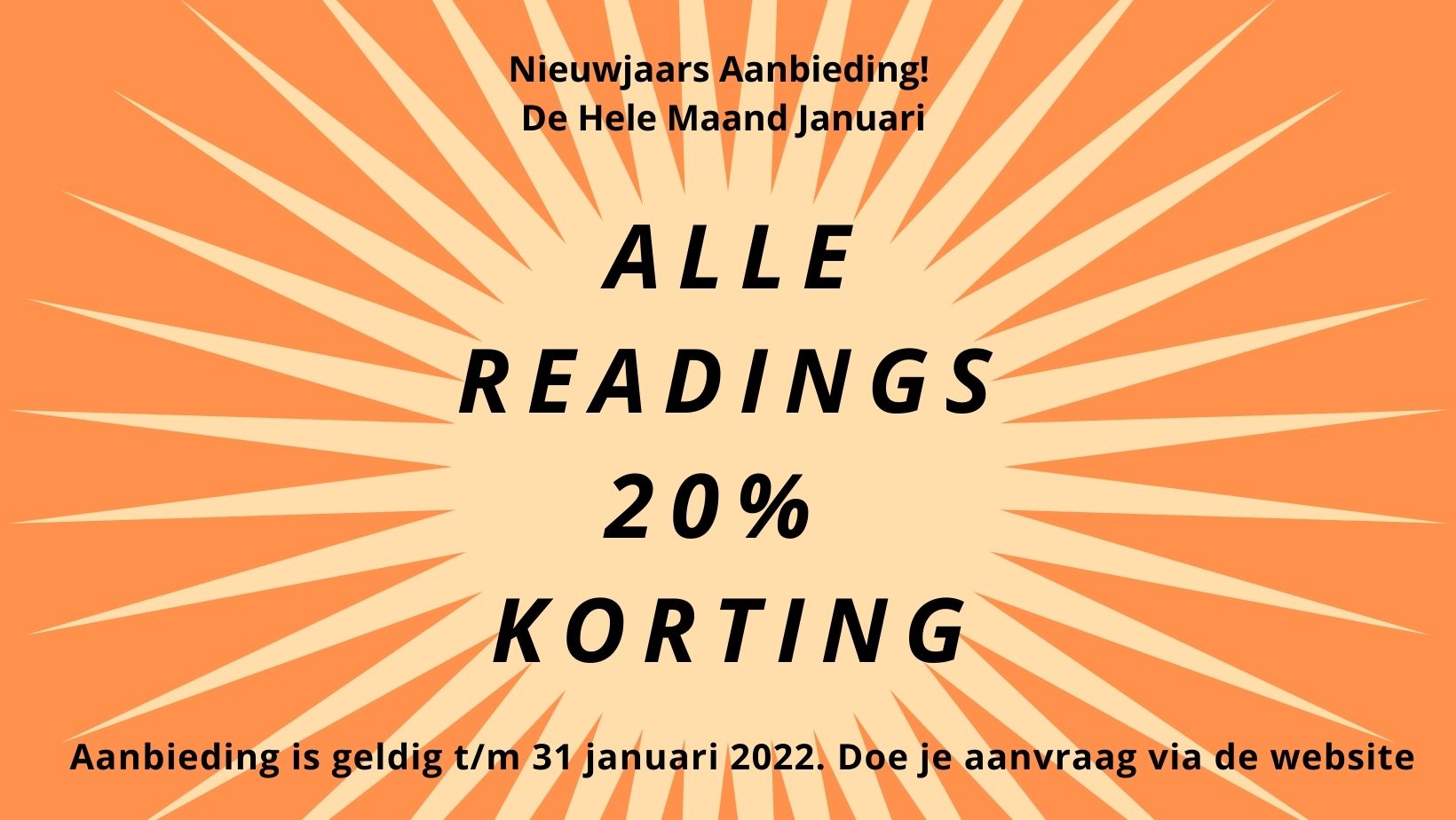 Nieuwjaars Aanbieding Alle Readings 20% Korting